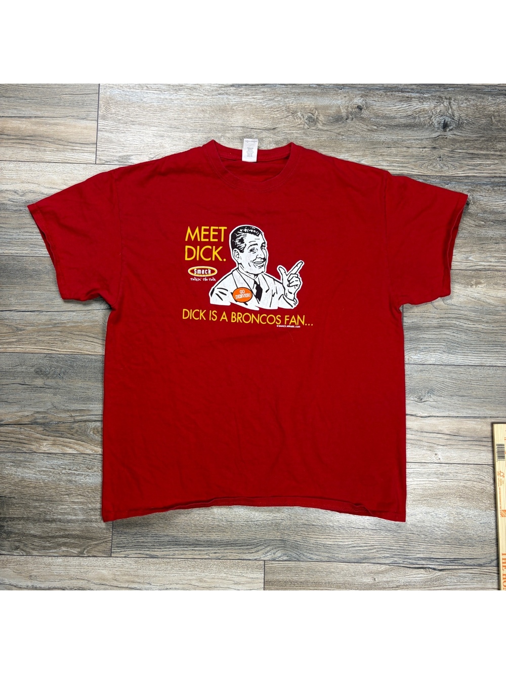Anti-Broncos funny propaganda, like funny T-shirts, good condition size XL